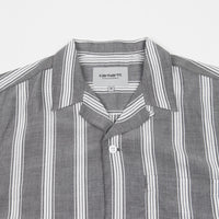 Carhartt Chester Stripe Short Sleeve Shirt - Black thumbnail