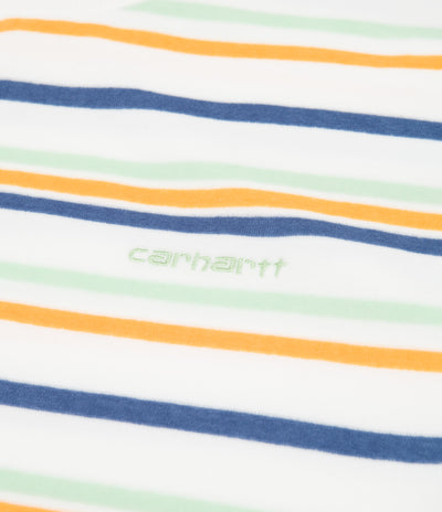 Carhartt Clanton Crewneck Sweatshirt - Clanton Stripe / Wax
