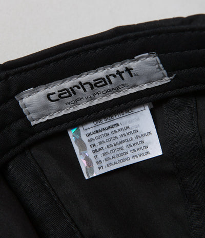 Carhartt Coleman Cap - Black / White | Flatspot