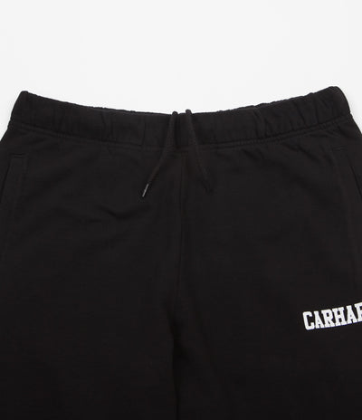 Carhartt College Sweatpants Black White Flatspot