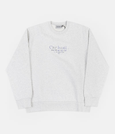 Carhartt Commission Crewneck Sweatshirt - Ash Heather