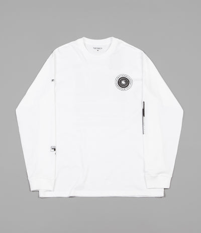 Carhartt Confidential Long Sleeve T-Shirt - White / Black