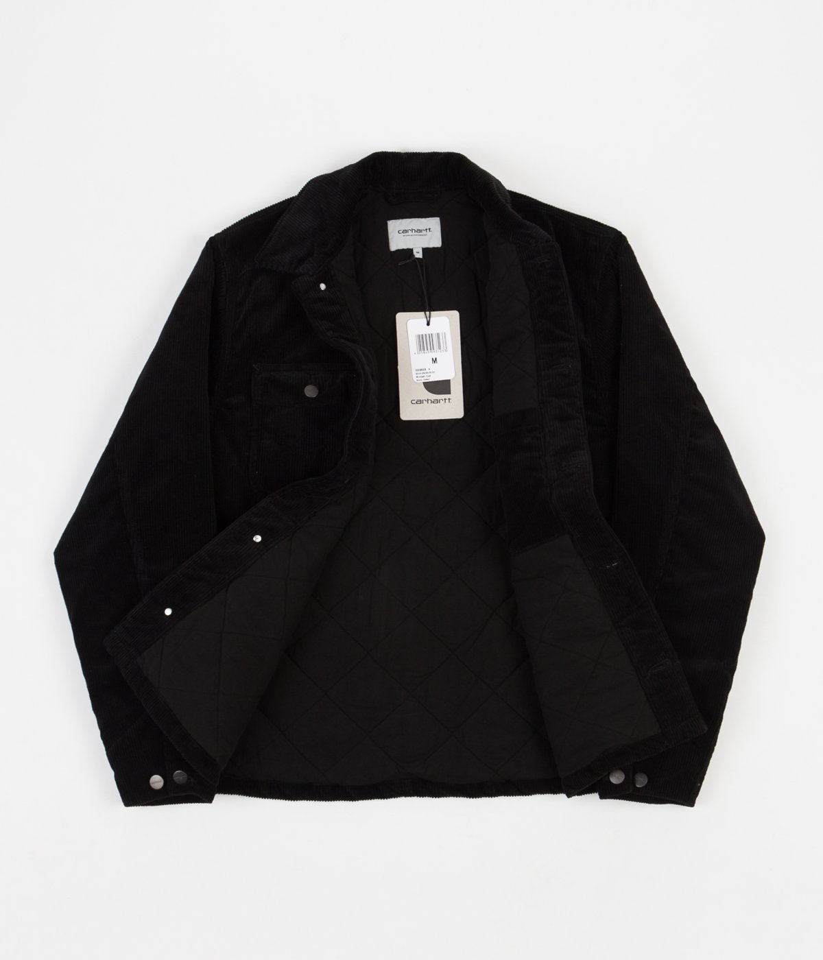 Carhartt Michigan Cord Coat Black Flatspot