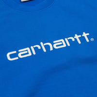Carhartt Crewneck Sweatshirt - Azzuro / White thumbnail