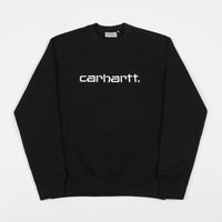Carhartt Crewneck Sweatshirt - Black / White thumbnail