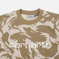 Carhartt Crewneck Sweatshirt - Sandshell / White thumbnail