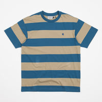 Carhartt Dampier T-Shirt - Dampier Stripe / Amalfi / Ammonite thumbnail