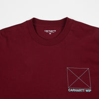 Carhartt Dreaming Long Sleeve T-Shirt - Cranberry / White Yucca thumbnail