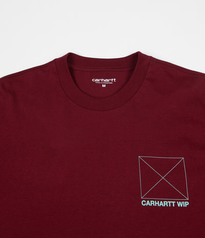 Carhartt Dreaming Long Sleeve T-Shirt - Cranberry / White Yucca