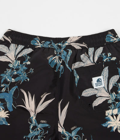 Carhartt Drift Swim Trunk - Hawaiian Floral Print / Black