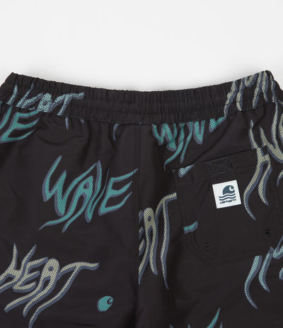 Carhartt Drift Swim Trunks - Heat Wave Print / Black