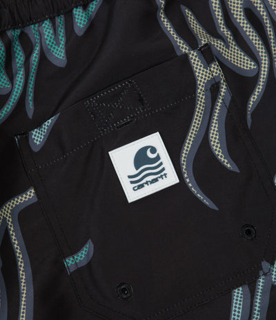 Carhartt Drift Swim Trunks - Heat Wave Print / Black