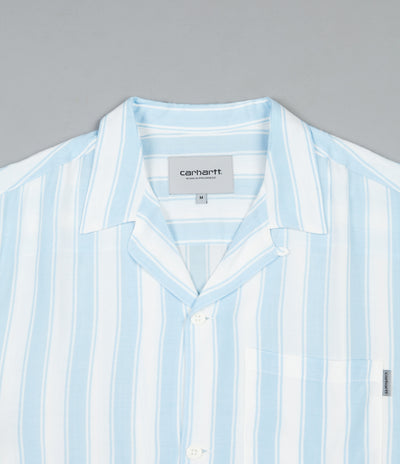 Carhartt Esper Stripe Short Sleeve Shirt - Capri / Wax
