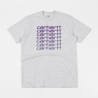Carhartt Fading Script T-Shirt - Ash Heather / Snape Purple thumbnail