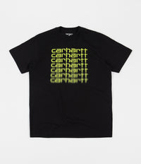 Carhartt Fading Script T-Shirt - Black / Lime