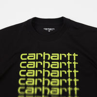 Carhartt Fading Script T-Shirt - Black / Lime thumbnail