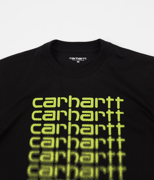 Carhartt Fading Script T-Shirt - Black / Lime | Flatspot