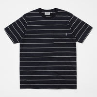 Carhartt Feeder Stripe Pocket T-Shirt - Dark Navy / Wax thumbnail