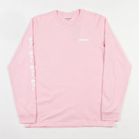 Carhartt Flamingo Script Long Sleeve T-Shirt - Vegas Pink / White thumbnail