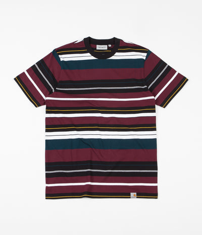 Carhartt Flint Stripe T-Shirt - Merlot