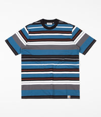 Carhartt Flint Stripe T-Shirt - Prussian Blue