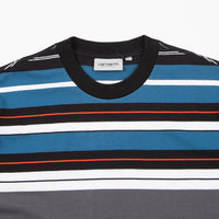 Carhartt Flint Stripe T-Shirt - Prussian Blue thumbnail