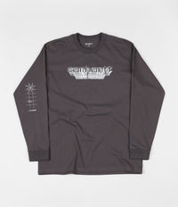 Carhartt Framework Long Sleeve T-Shirt - Air Force Grey / White