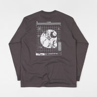 Carhartt Framework Long Sleeve T-Shirt - Air Force Grey / White thumbnail