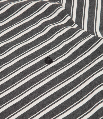Carhartt Gleeson Stripe T-Shirt - Wax / Stormcloud Heather