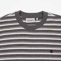 Carhartt Gleeson Stripe T-Shirt - Wax / Stormcloud Heather thumbnail