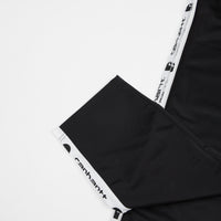 Carhartt Goodwin Track Pants in Black and White thumbnail
