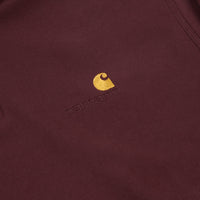 Carhartt Half Zip American Script Sweatshirt - Bordeaux thumbnail