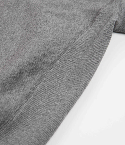 Carhartt Half Zip American Script Sweatshirt - Dark Grey Heather