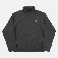 Carhartt Half Zip American Script Sweatshirt - Dark Teal thumbnail