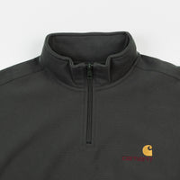Carhartt Half Zip American Script Sweatshirt - Dark Teal thumbnail