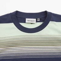 Carhartt Hanmore T-Shirt - Hanmore Stripe / Blue thumbnail