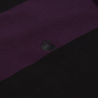 Carhartt Hansen Long Sleeve Polo Shirt - Hansen Stripe / Black / Wax thumbnail