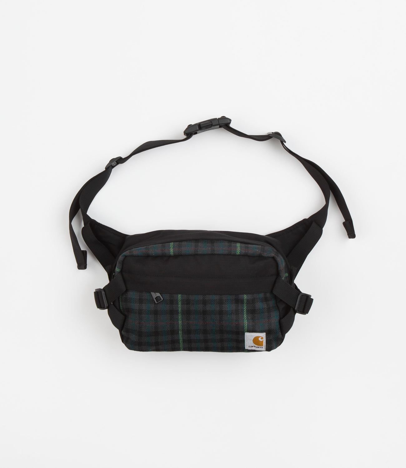 Carhartt WIP Highbury Hip Bag Black / Asher Check, Blacksmith