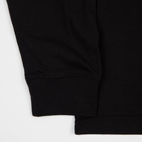 Carhartt Highneck Script Embroidered Long Sleeve T-Shirt - Black / White thumbnail
