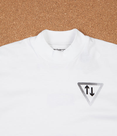 Carhartt Highneck Wish Long Sleeve T-Shirt - White / Black