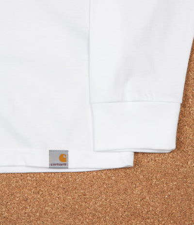 Carhartt Highneck Wish Long Sleeve T-Shirt - White / Black