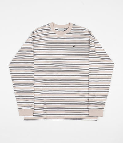 Carhartt Huron Long Sleeve T-Shirt - Boulder / Black Stripe