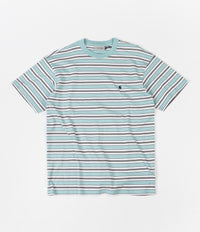 Carhartt Huron T-Shirt - Soft Aloe / Black Stripe