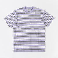 Carhartt Huron T-Shirt - Soft Lavender Stripe thumbnail