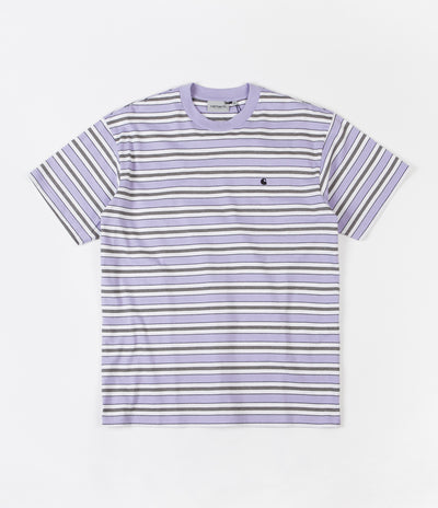 Carhartt Huron T-Shirt - Soft Lavender Stripe