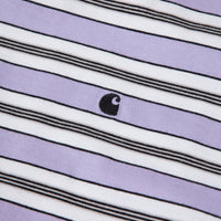 Carhartt Huron T-Shirt - Soft Lavender Stripe thumbnail