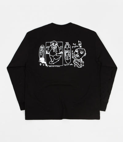 Polar Notebook Long Sleeve T-Shirt - Black