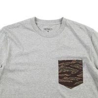 Carhartt Lester Pocket T-Shirt - Grey Heather / Camo Tiger thumbnail