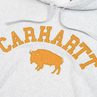 Carhartt Locker Hoodie - Ash Heather / Brown thumbnail