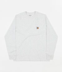 Carhartt Long Sleeve Pocket T-Shirt - Ash Heather